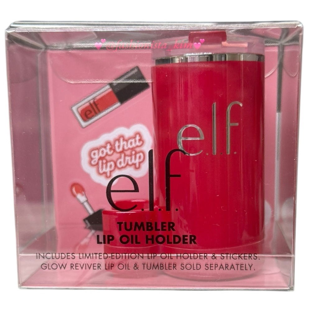 e.l.f ELF Cosmetics Tumbler Lip Oil Holder - Red Delicious Fits Stanley cup